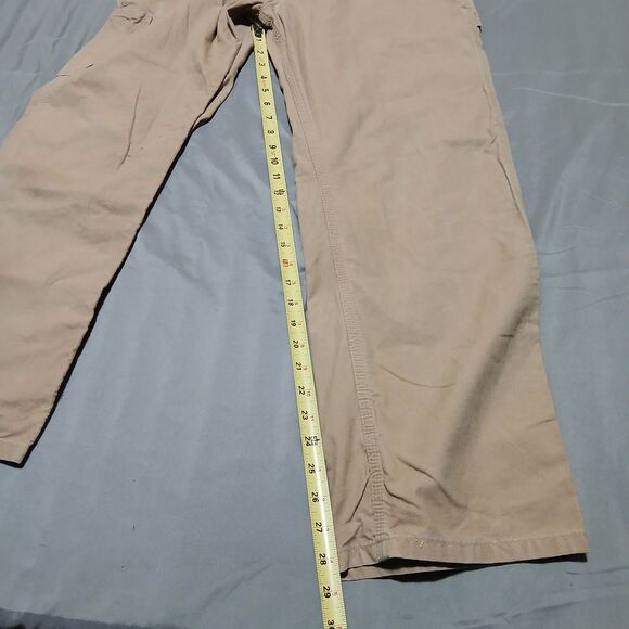 Carhartt Pants Mens 32x30 Beige Cargo Carpenter B151 DKH Loose Original Fit Work - Picture 13 of 15